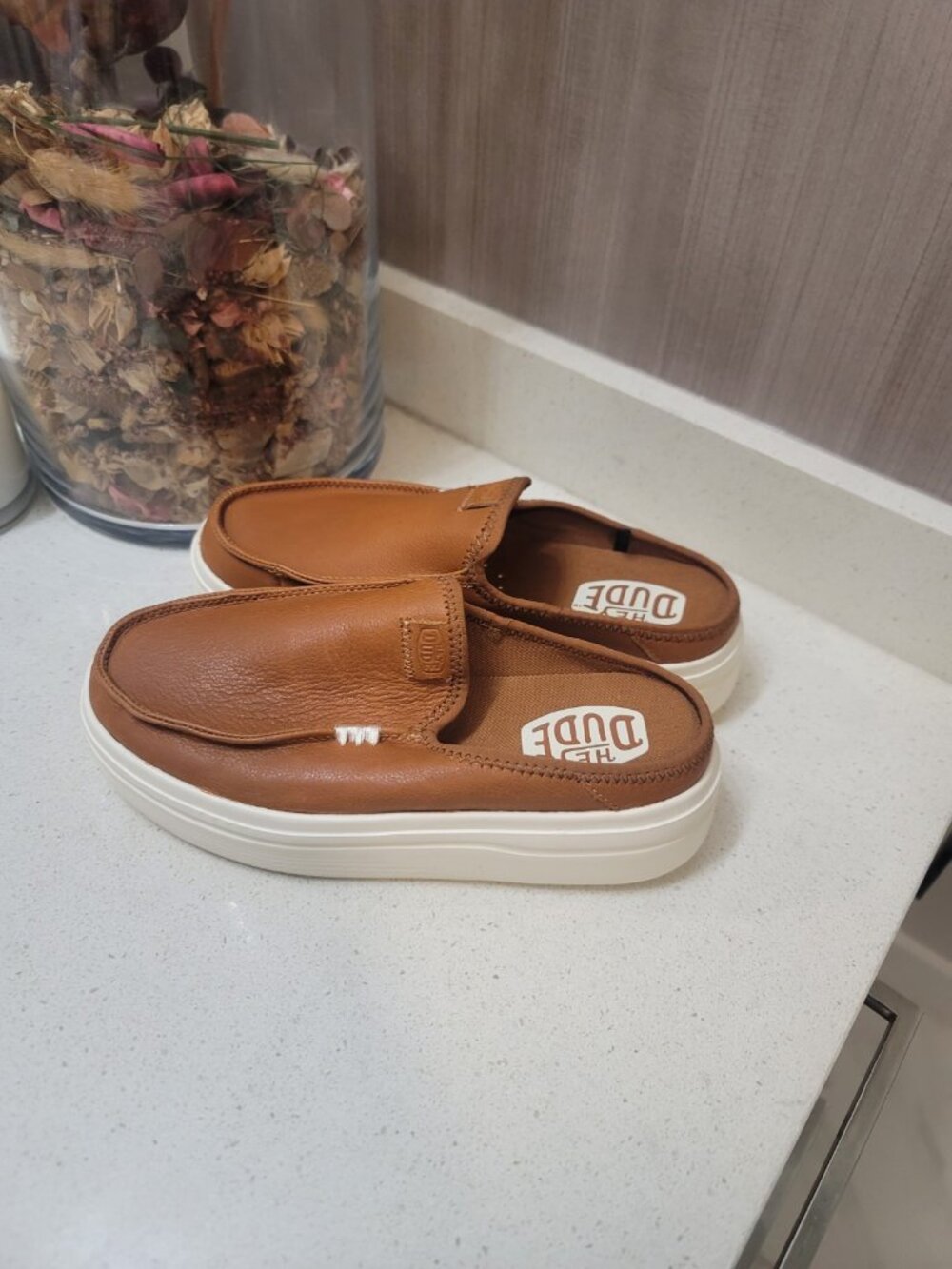 Hey Dude Women’s Austin Lift Classic Cognac Shoes Size US 7 EUR 38 New NWoT - Picture 4 of 8